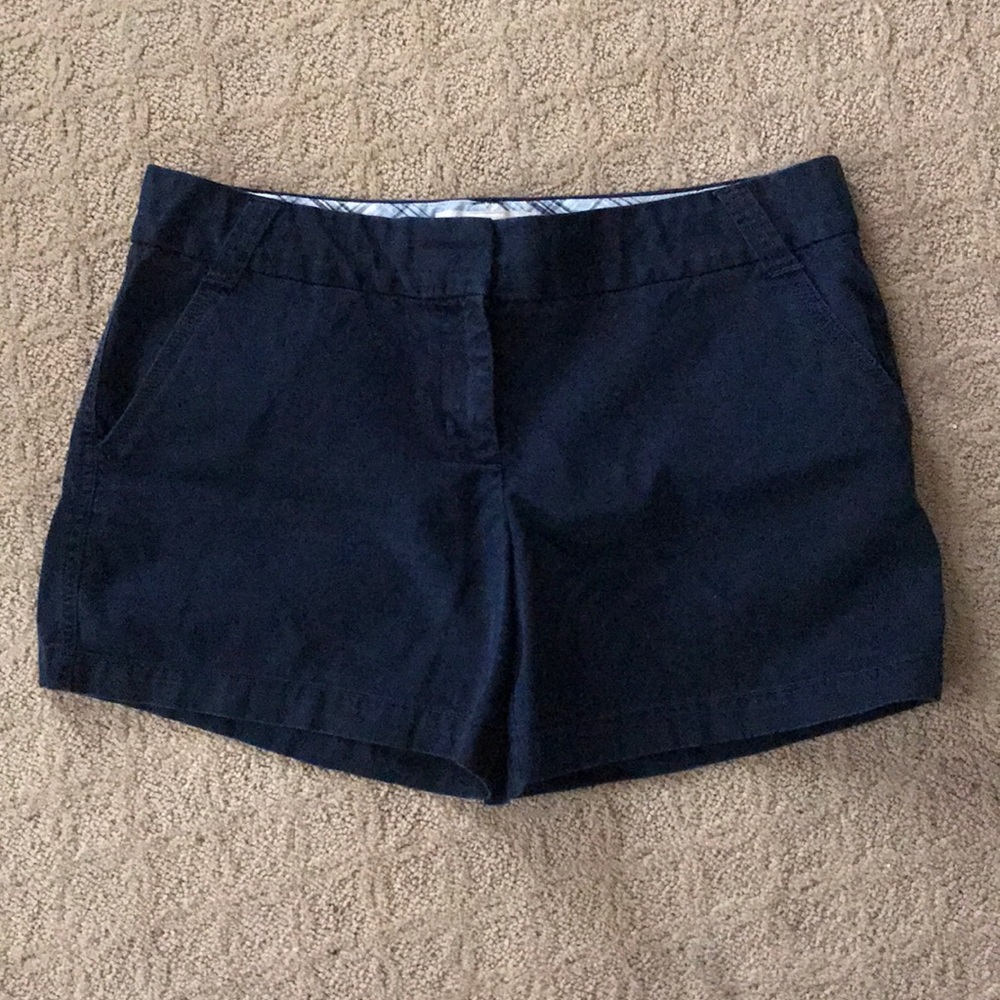 J Crew navy shorts, size 14